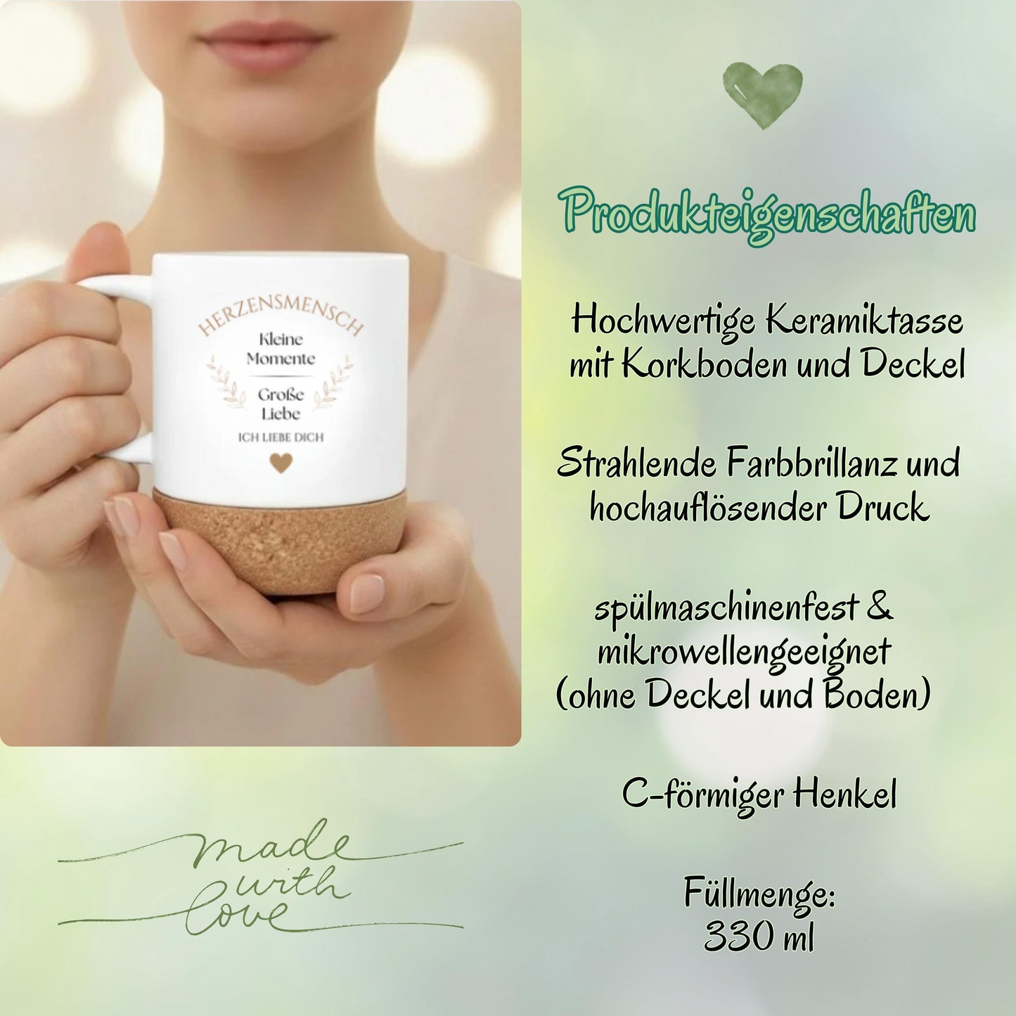 Paar Tasse Herzensmensch | Geschenk für Partner & Freundin