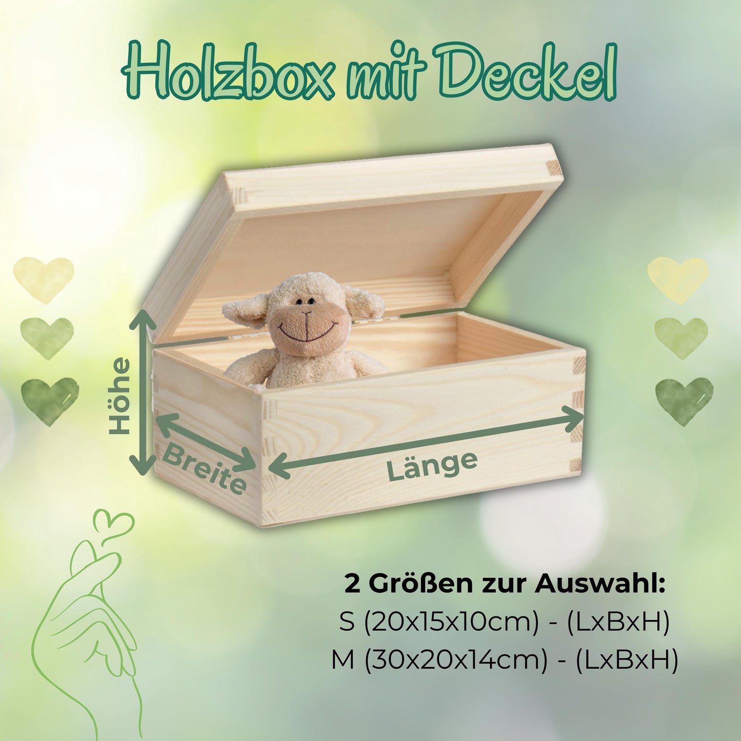 Erinnerungskiste personalisiert für Paare | Geschenk zum Jahrestag, Valentinstag & Hochzeit