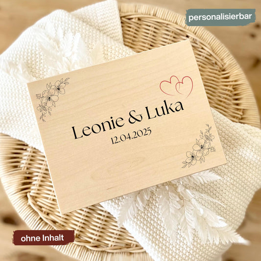 Erinnerungskiste für Paare personalisiert | Geschenk für Freundin & Partner