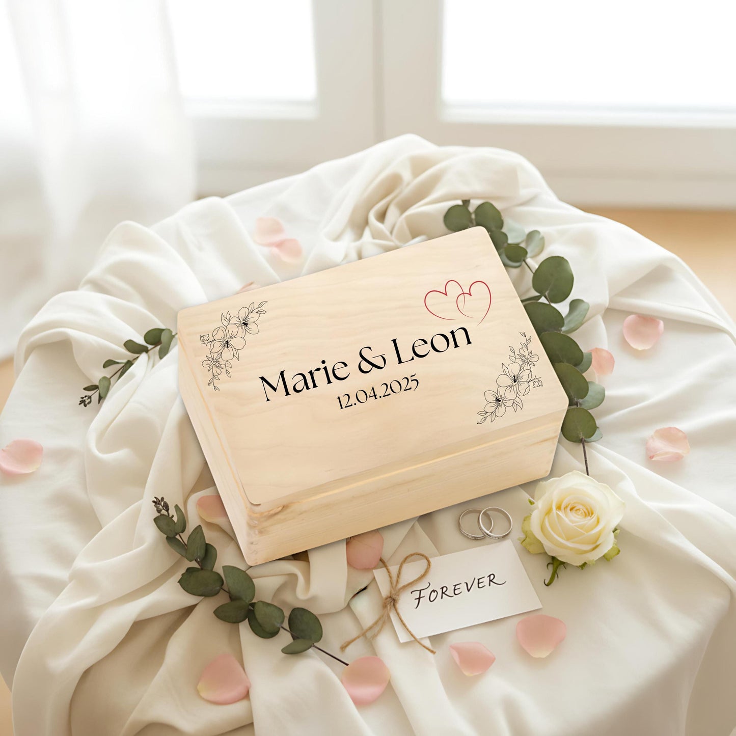 Erinnerungskiste für Paare personalisiert | Geschenk für Freundin & Partner