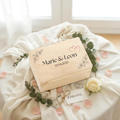 Erinnerungskiste für Paare personalisiert | Geschenk für Freundin & Partner