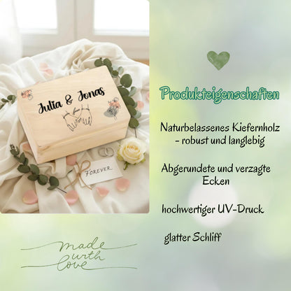Erinnerungskiste für Paare personalisiert | Geschenk für Freundin & Partner