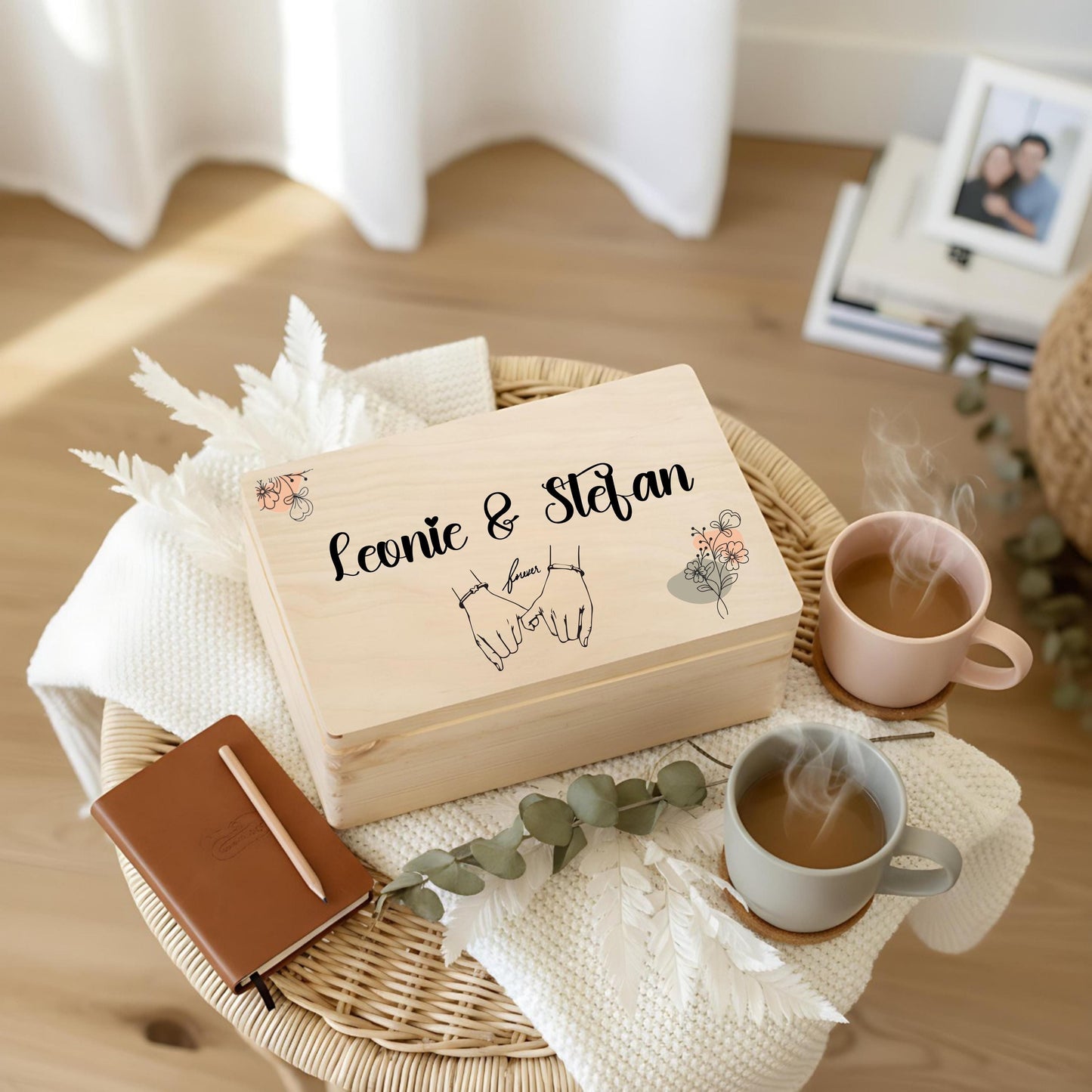 Erinnerungskiste für Paare personalisiert | Geschenk für Freundin & Partner