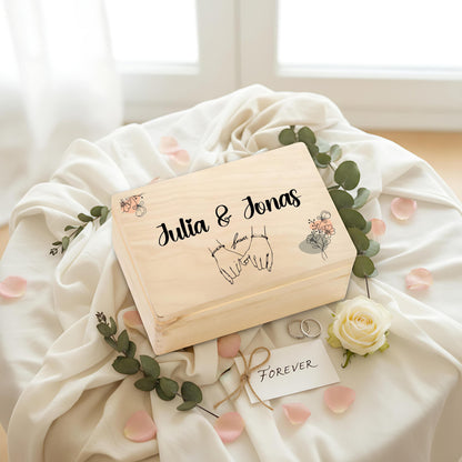 Erinnerungskiste für Paare personalisiert | Geschenk für Freundin & Partner