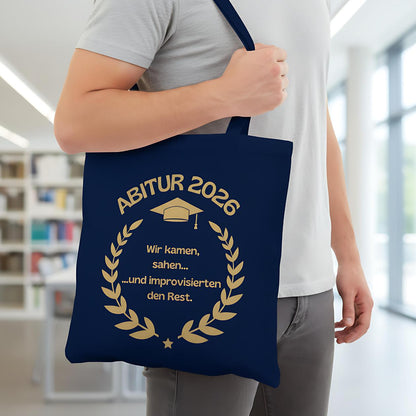 Abitur 2026 Stoffbeutel | Geschenkidee Abi | Einkaufstasche Abitur 2026
