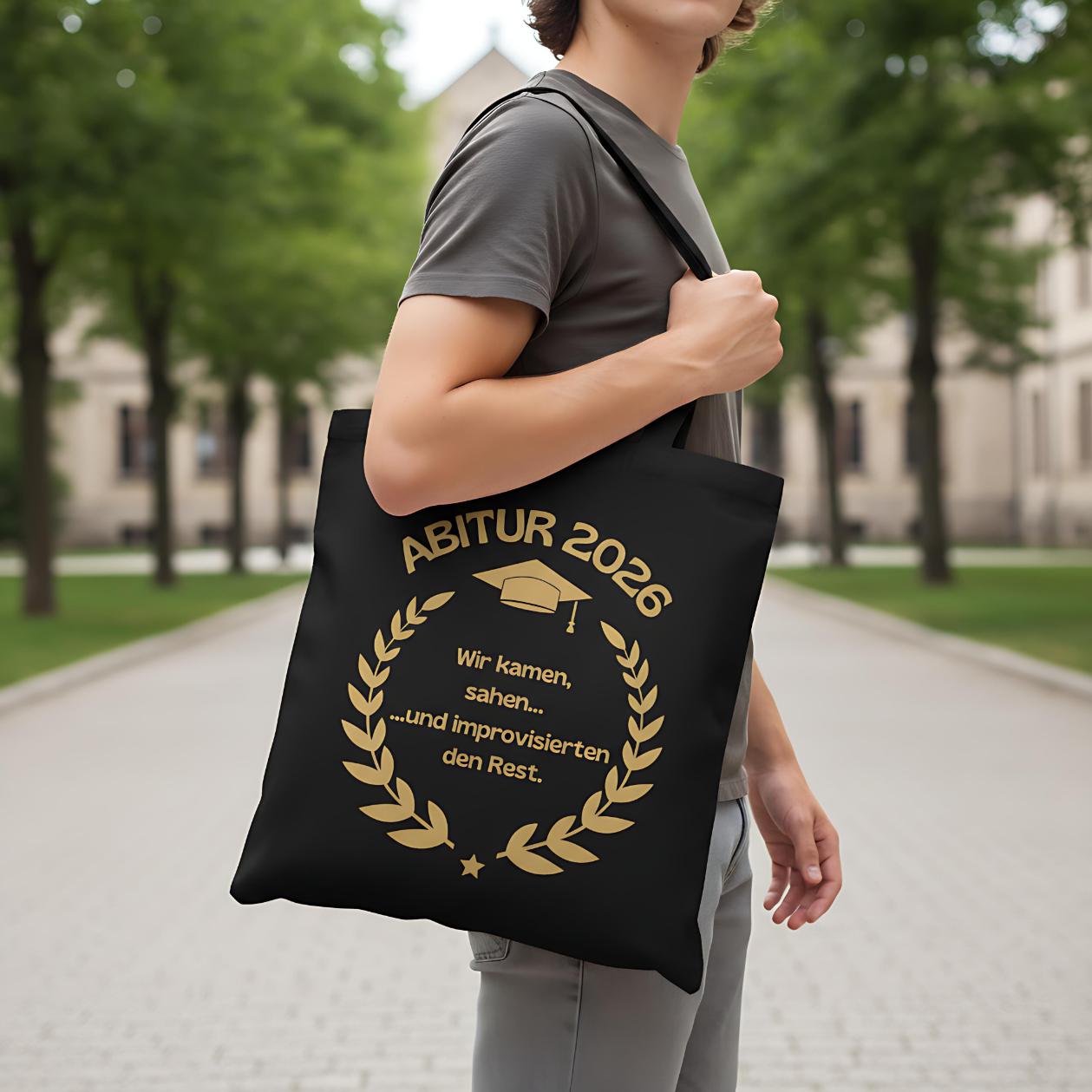 Abitur 2026 Stoffbeutel | Geschenkidee Abi | Einkaufstasche Abitur 2026