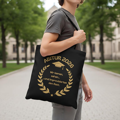 Abitur 2026 Stoffbeutel | Geschenkidee Abi | Einkaufstasche Abitur 2026