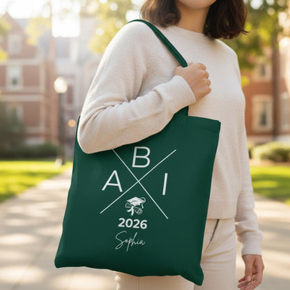 Abitur 2026 Stoffbeutel personalisiert – Geschenke zum Abitur mit Name