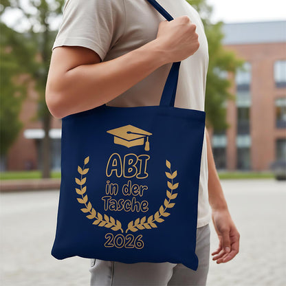Abi in der Tasche Stoffbeutel | Einkaufstasche Abitur 2026 | Abi Geschenkidee