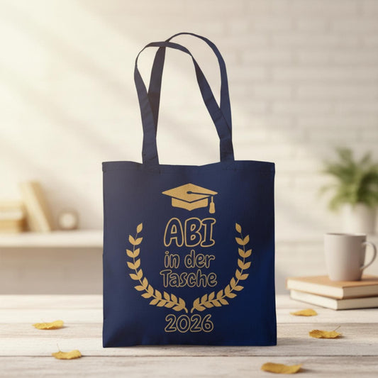 Abi in der Tasche Stoffbeutel | Einkaufstasche Abitur 2026 | Abi Geschenkidee