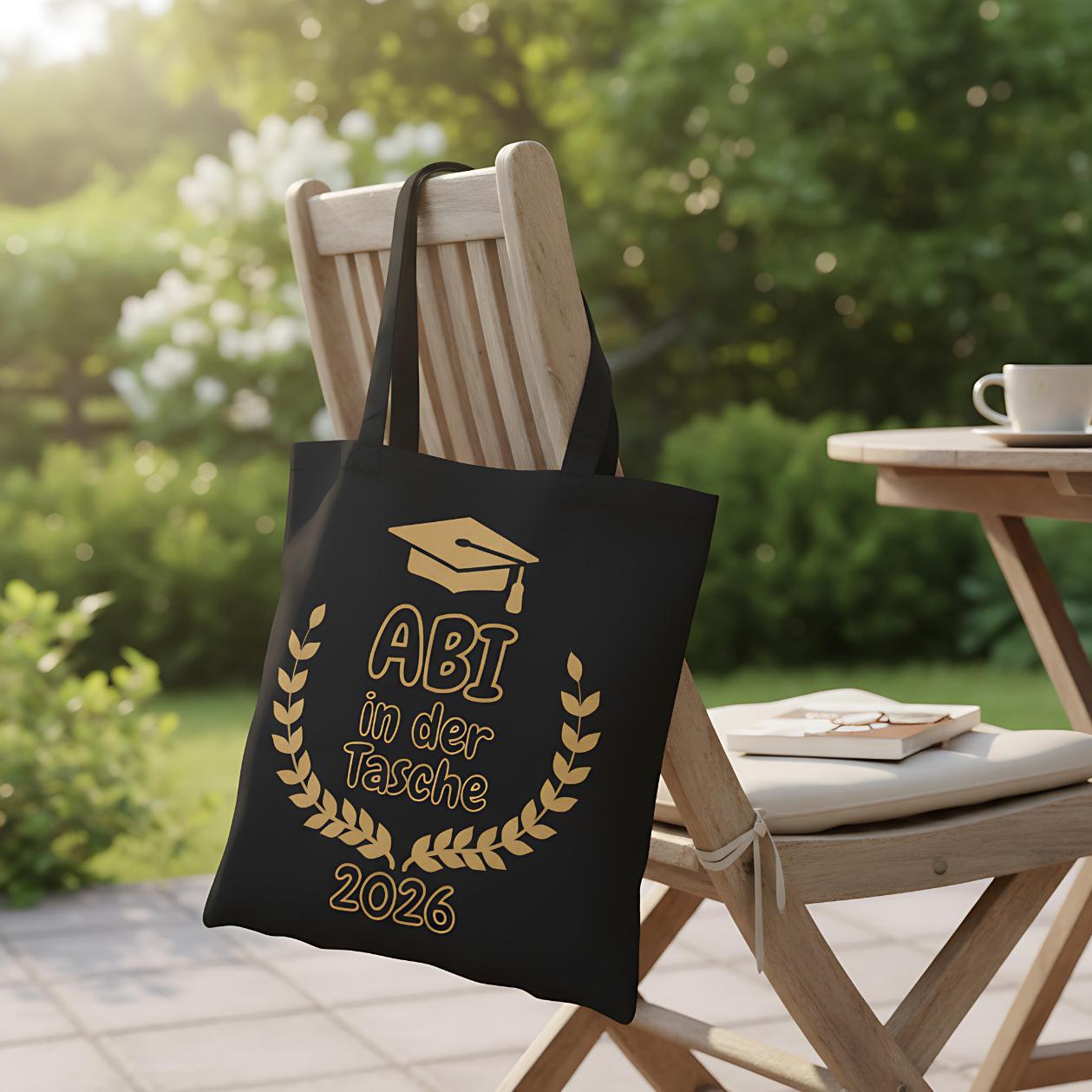Abi in der Tasche Stoffbeutel | Einkaufstasche Abitur 2026 | Abi Geschenkidee