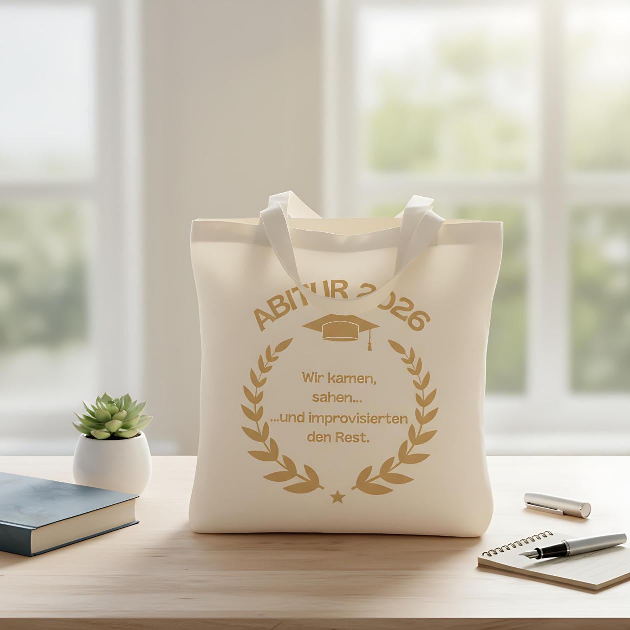 Abitur 2026 Stoffbeutel | Geschenkidee Abi | Einkaufstasche Abitur 2026