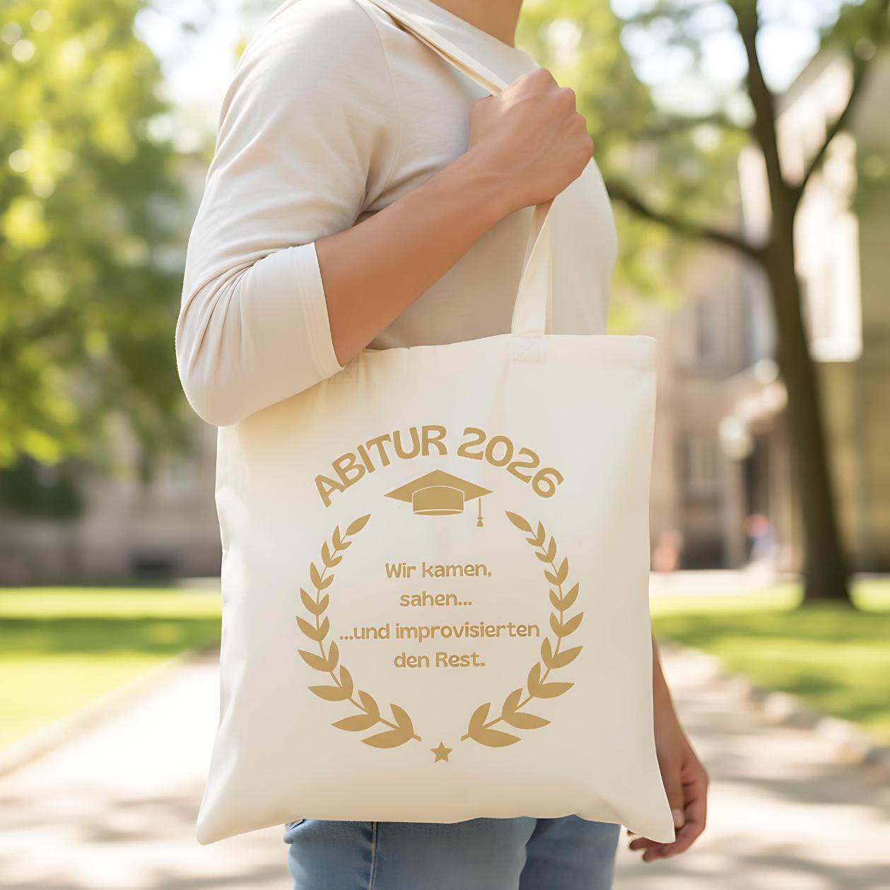 Abitur 2026 Stoffbeutel | Geschenkidee Abi | Einkaufstasche Abitur 2026