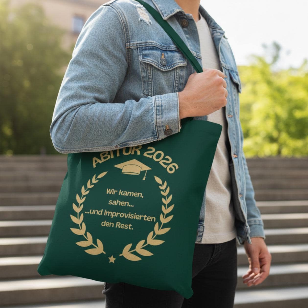 Abitur 2026 Stoffbeutel | Geschenkidee Abi | Einkaufstasche Abitur 2026