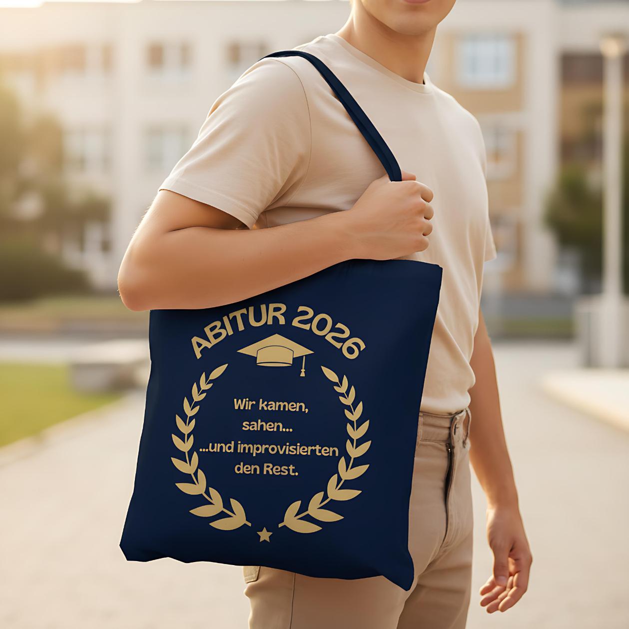 Abitur 2026 Stoffbeutel | Geschenkidee Abi | Einkaufstasche Abitur 2026