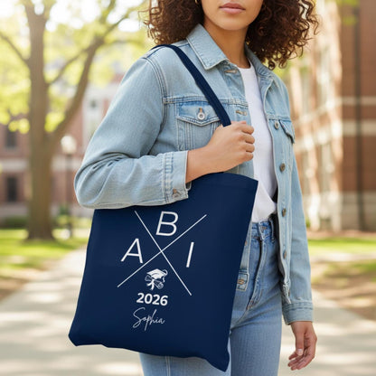 Abitur 2026 Stoffbeutel personalisiert – Geschenke zum Abitur mit Name