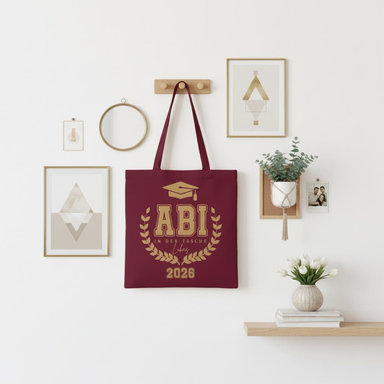 Abi in der Tasche Stoffbeutel | personalisierte Einkaufstasche Abitur 2026 | Abi Geschenkidee