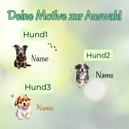 Personalisierte Brotdose Edelstahl Kinder mit Namen | Hund Lunchbox Kindergarten & Schule