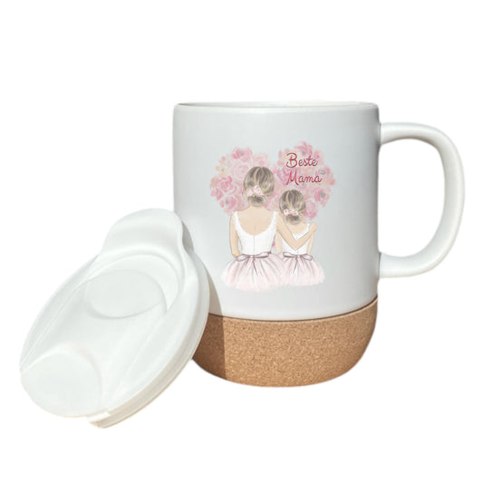 Beste Mama Tasse mit Mama Tochter Motiv | Muttertagsgeschenk Mama Geschenkidee
