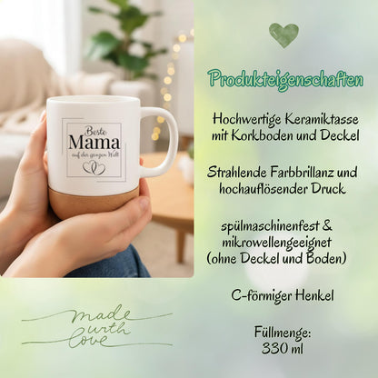 Beste Mama Tasse mit Spruch – Muttertagsgeschenk Mama, Kaffeebecher Mama Geschenkidee