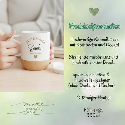 Beste Mama Tasse | Personalisierte Mama Tasse | Geschenkidee Mama Geburtstag