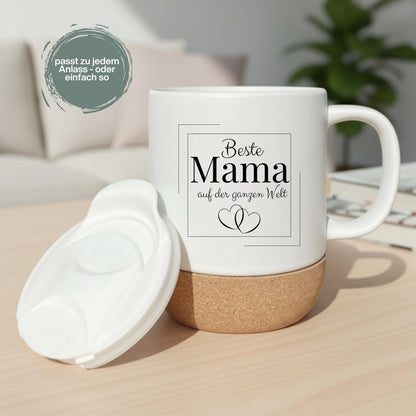 Beste Mama Tasse mit Spruch – Muttertagsgeschenk Mama, Kaffeebecher Mama Geschenkidee