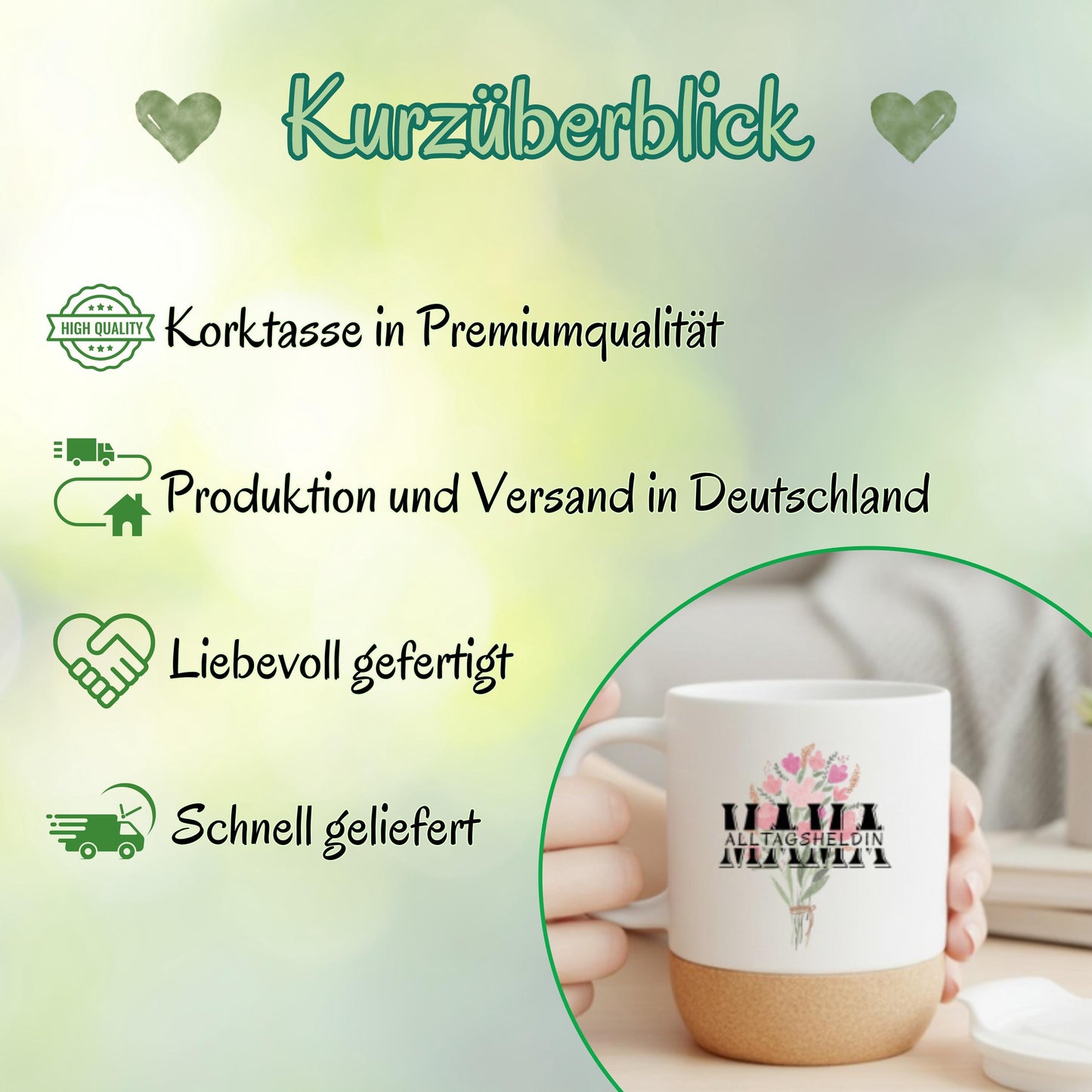 Beste Mama Tasse Alltagsheldin | Muttertagsgeschenk Mama | Kaffeebecher Mama Geschenkidee