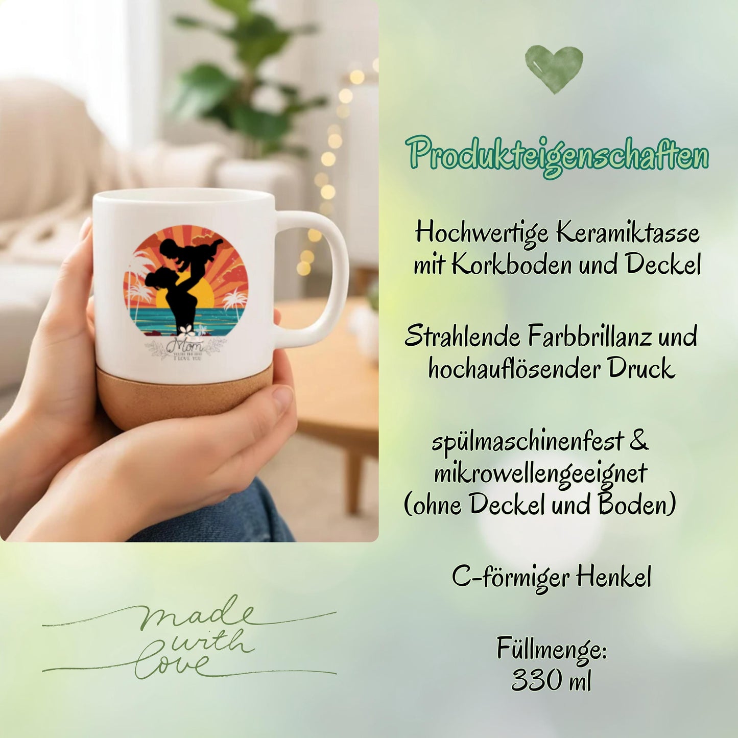 Beste Mama Tasse | Muttertagsgeschenk Mama | Kaffeebecher Mama | Danke Mama Geschenk