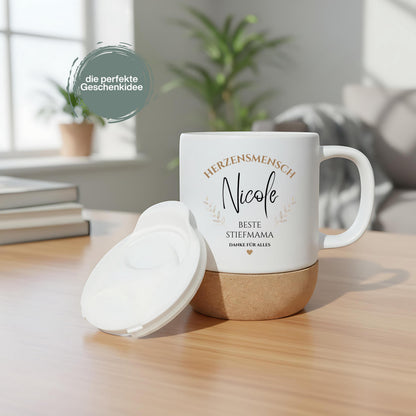 Tasse Beste Stiefmama personalisiert mit Name | Geburtstag Geschenk für Bonusmama