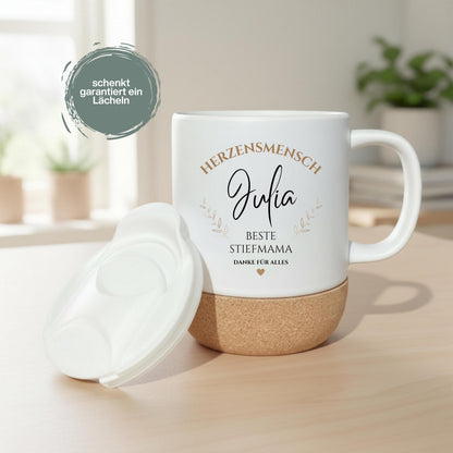 Tasse Beste Stiefmama personalisiert mit Name | Geburtstag Geschenk für Bonusmama