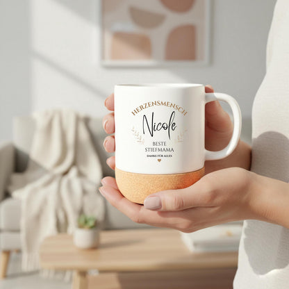 Tasse Beste Stiefmama personalisiert mit Name | Geburtstag Geschenk für Bonusmama
