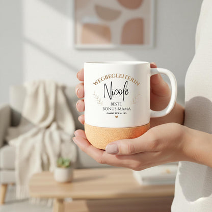 Tasse Bonus-Mama personalisiert mit Namen | Geschenk für Stiefmutter oder Wahlmama zu Weihnachten & Geburtstag