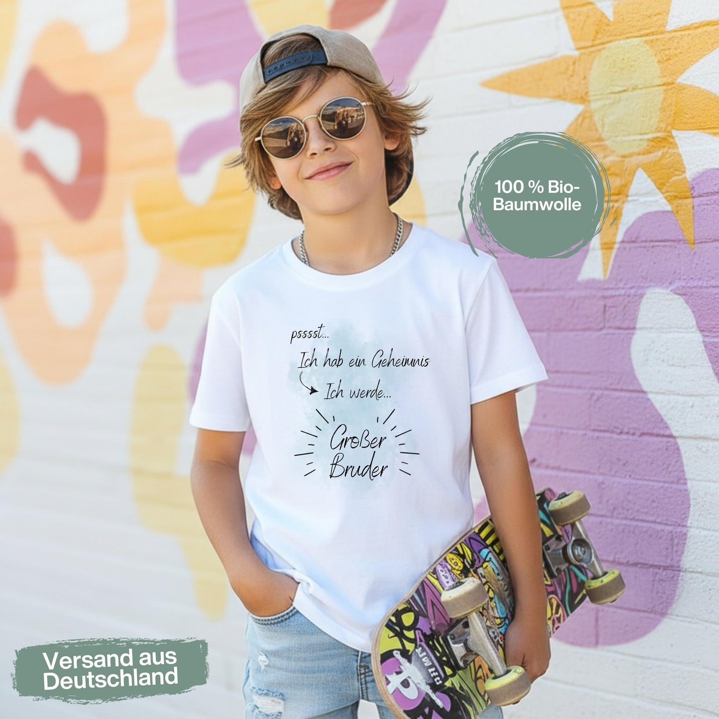 Ich werde großer Bruder T-Shirt | Geschenk für großen Bruder | Shirt Schwangerschaft verkünden