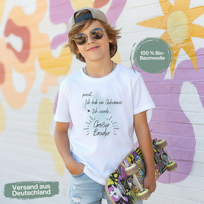 Ich werde großer Bruder T-Shirt | Geschenk für großen Bruder | Shirt Schwangerschaft verkünden