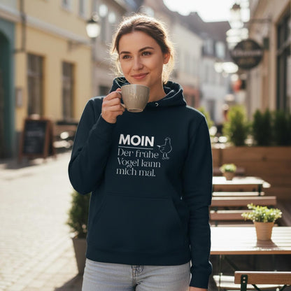 MOIN Hoodie – Der frühe Vogel kann mich mal | Kapuzenpullover Nordsee