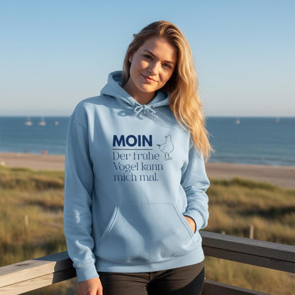 MOIN Hoodie – Der frühe Vogel kann mich mal | Kapuzenpullover Nordsee