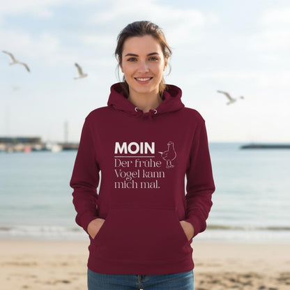 MOIN Hoodie – Der frühe Vogel kann mich mal | Kapuzenpullover Nordsee