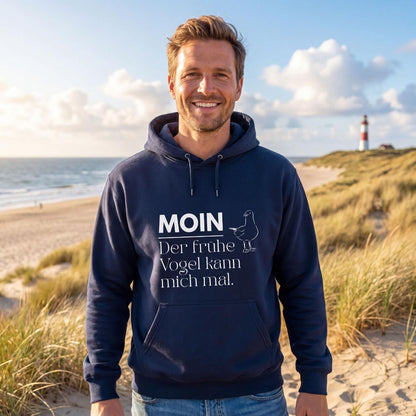 MOIN Hoodie – Der frühe Vogel kann mich mal | Kapuzenpullover Nordsee