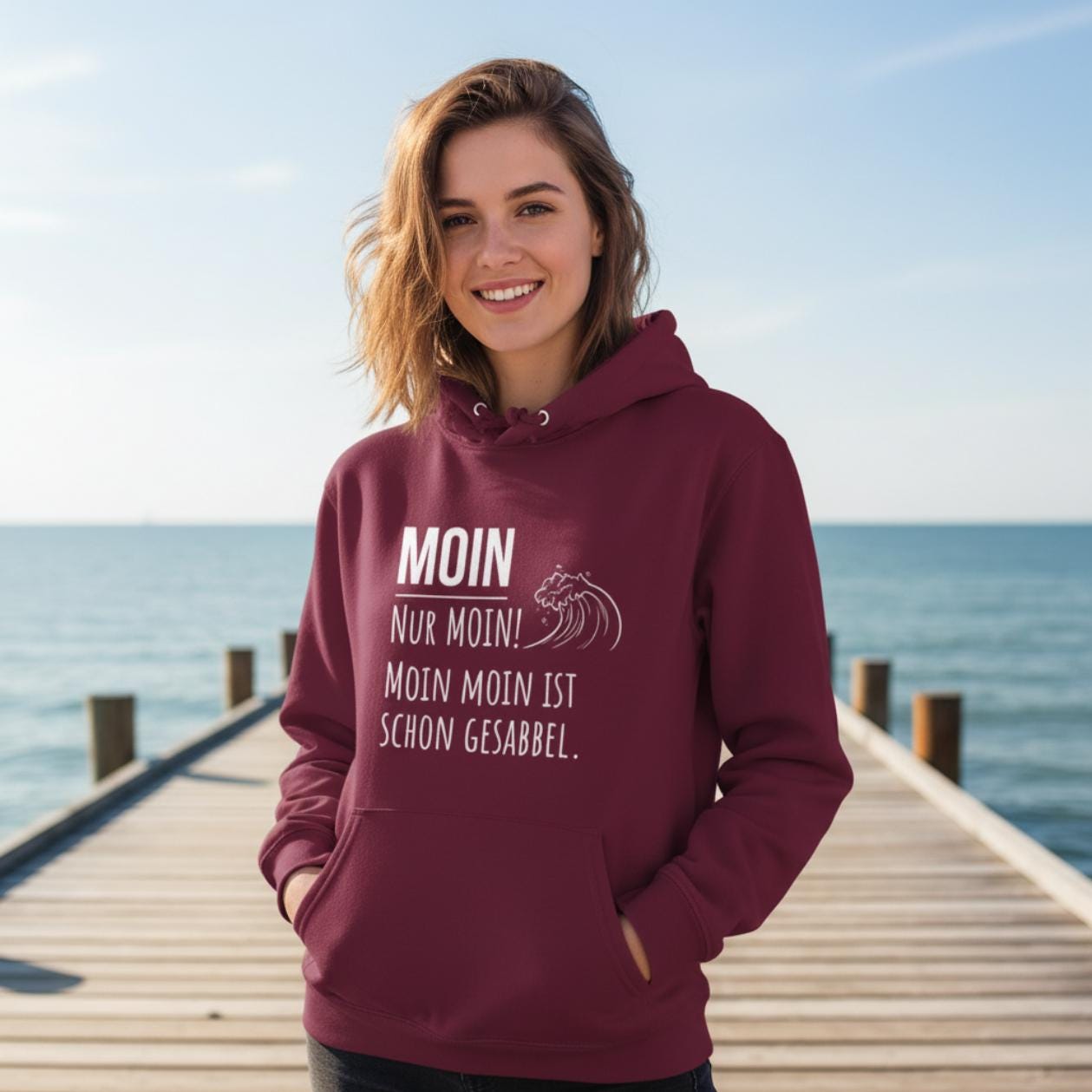 Moin Hoodie – Norddeutscher Kapuzenpullover