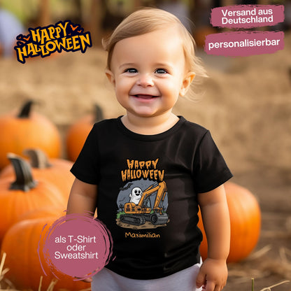 Halloween T-Shirt oder Sweatshirt für Kinder – ideal für „Süßes oder Saures“! Dein Kind ist perfekt gekleidet für Halloween mit diesem bequemen Shirt oder Pullover in Schwarz oder Weiß. Niedliches Design für Jungen & Mädchen, ideal für Halloween Partys, Kindergarten & das erste Halloween. Beliebt als „mein erstes Halloween“ Outfit oder Halloween Kleidung für Kinder. Auch als langarm Shirt für kühlere Tage geeignet. Ein Must-have für kleine Gruselfans! 🎃