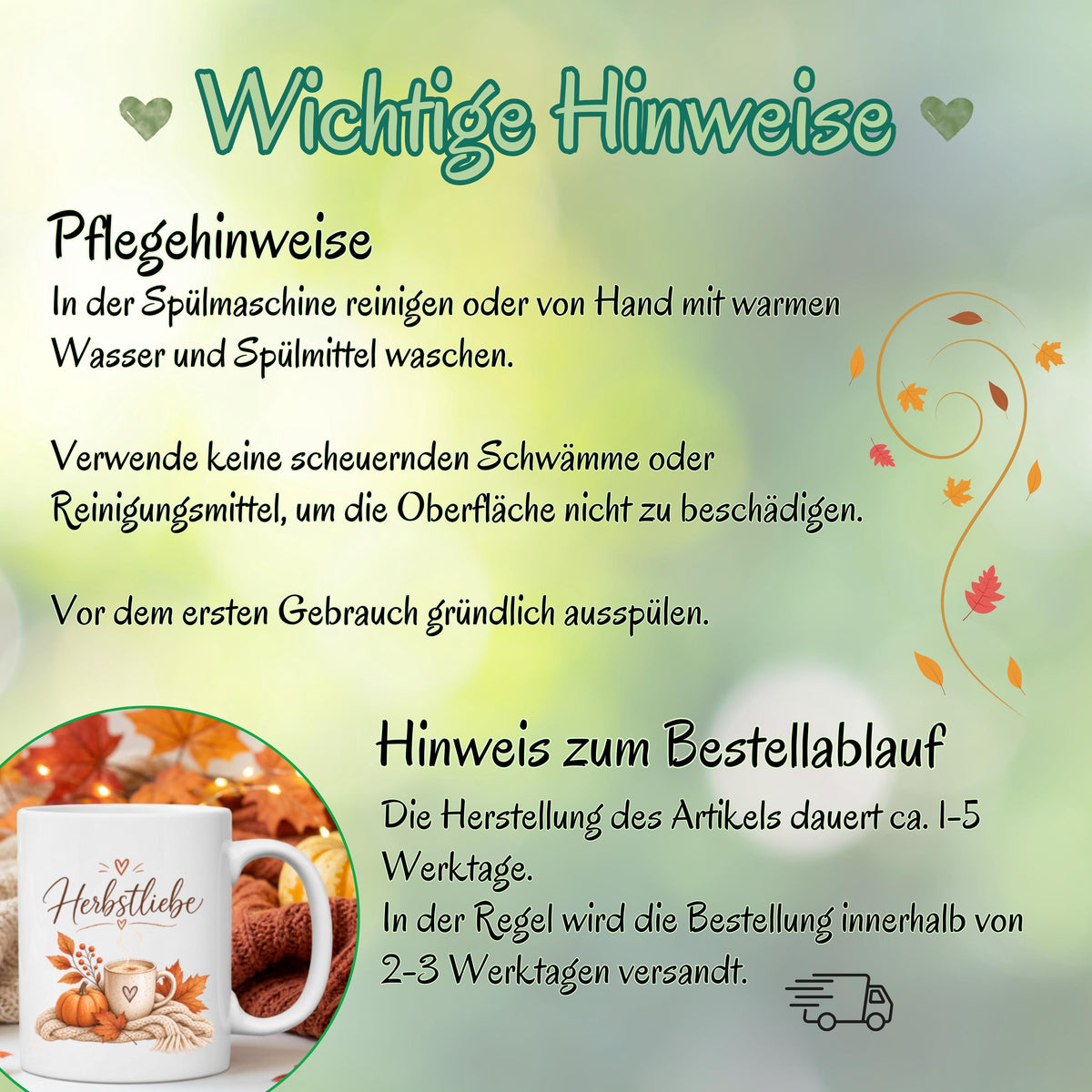 Herbst Tasse Herbstliebe als Geschenk für beste Freundin und Geschenk für Kaffeeliebhaber. Weiße Keramiktasse 330 ml mit Kürbis, Kaffee, Herbstblättern und kuscheliger Strickdecke. Kürbis Tasse und Herbsttasse als Kaffeeliebhaber Geschenk, Herbst Geschenk und gemütliche Tasse für Cozy Season. Kaffeetasse Herbst als Keramiktasse mit Herbstmotiv für Herbstzeit, Me Time, Selfcare, Kaffee- und Kürbisfans, produziert und versendet aus Deutschland. geschenk beste freundin, geschenk kaffeeliebhaber