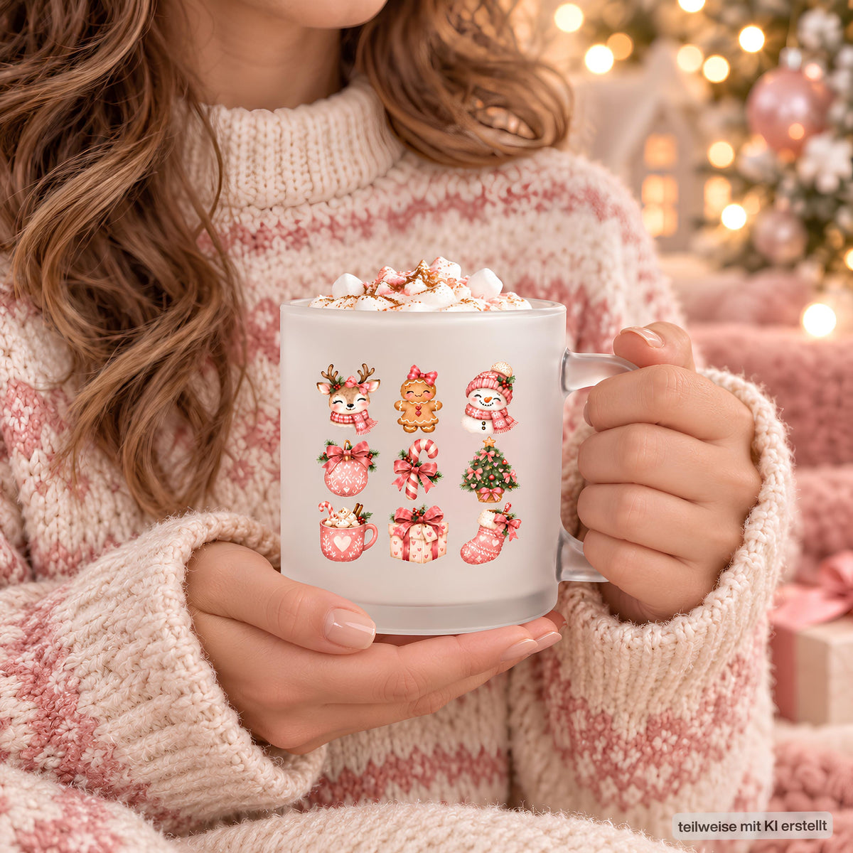 Diese Weihnachtstasse ist ein zauberhafter Weihnachtsbecher für die Adventszeit. Aus satiniertem, transparentem Glas gefertigt und beidseitig bedruckt, bietet diese Winter Tasse ein Fassungsvermögen von 300 ml und eignet sich perfekt als Weihnachtsgeschenk, Wichtelgeschenk oder Nikolaus Tasse. Ob als kleines Mitbringsel, Geschenkidee für Kolleginnen oder liebevolle Kaffeetasse Weihnachten für Kaffee, Tee, Kakao und Glühwein – diese Tasse mit Weihnachtsmotiv passt zu jedem winterlichen Anlass.