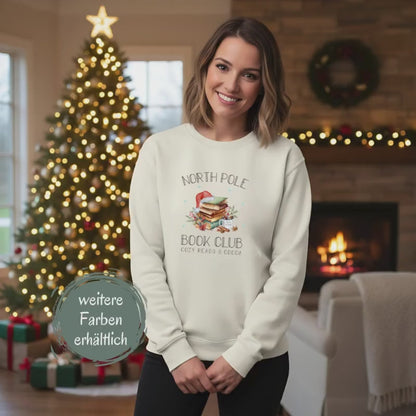 Weihnachtspullover Damen | Geschenk für Bücherwürmer & Leseratten | Winterpullover Geschenkidee | Christmas Sweater Damen für Buchliebhaber
