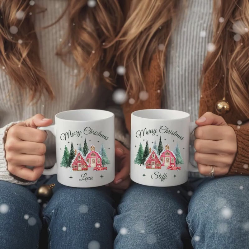 Personalisierte Weihnachtstasse | Tasse Weihnachten Geschenk mit Name | personalisierte Tasse für Freund Freundin Partner Kind Familie