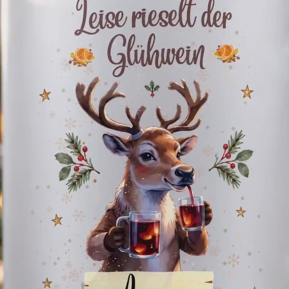 Personalisierte Glühweintasse mit Namen, Tasse Mama Papa Weihnachtsgeschenk Weihnachtsbecher Wichtelgeschenk Idee, Geschenk Freundin Tasse