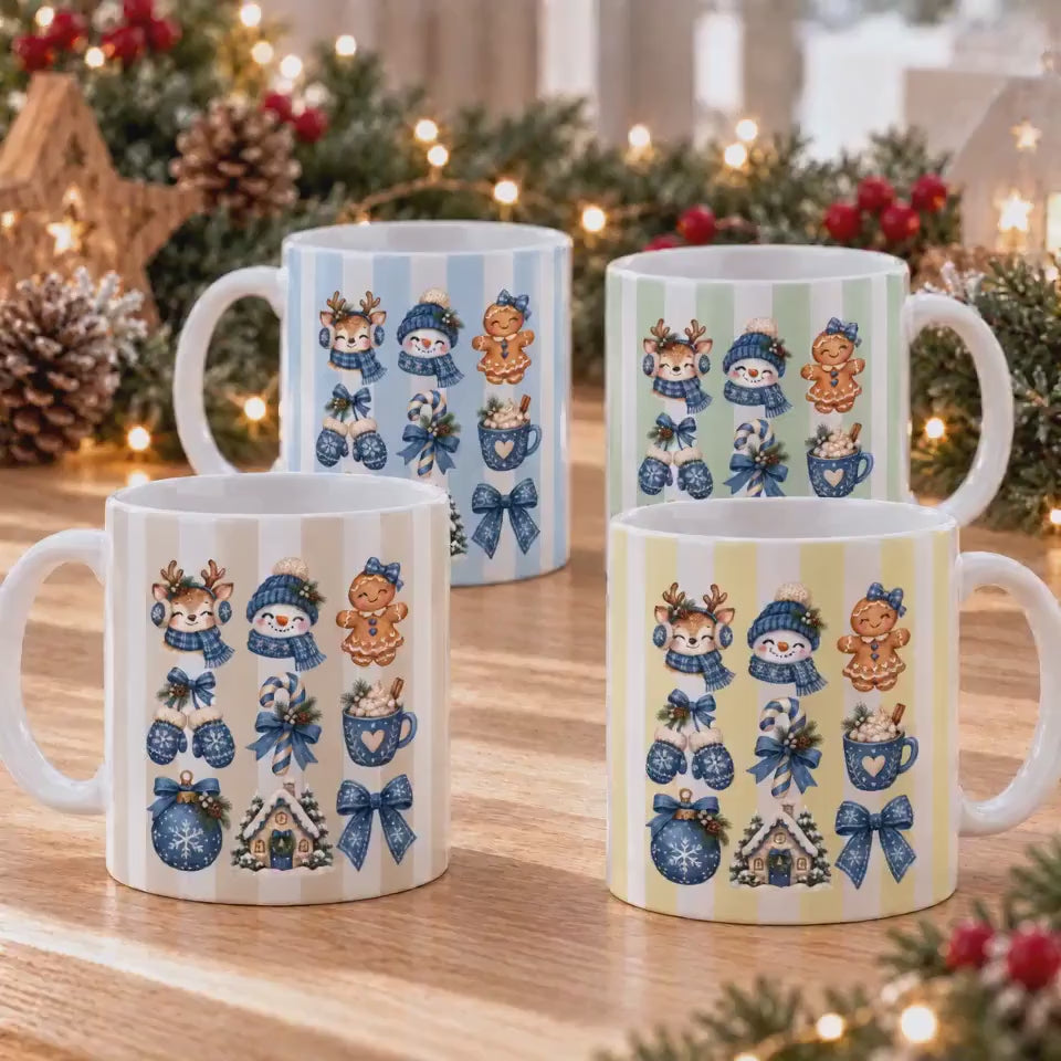Weihnachtstasse Winter Tasse Keramiktasse, Kaffeetasse Weihnachten Wichtelgeschenk Tasse, Weihnachtsbecher Geschenk Weihnachtsgeschenk Tasse